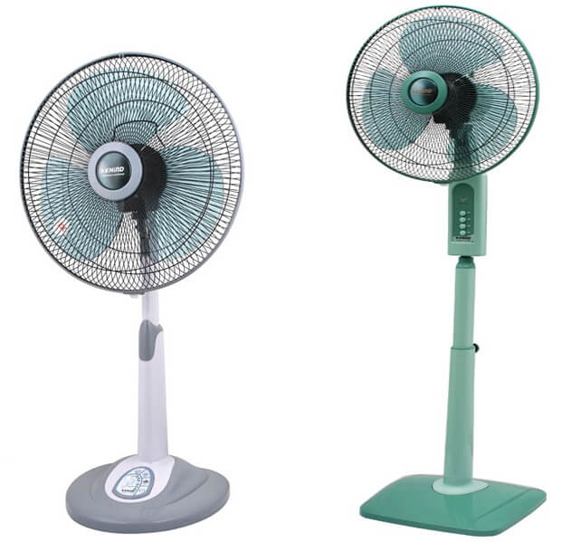 stand fans with control