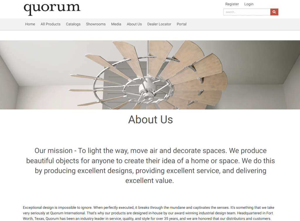 Quorum International Website