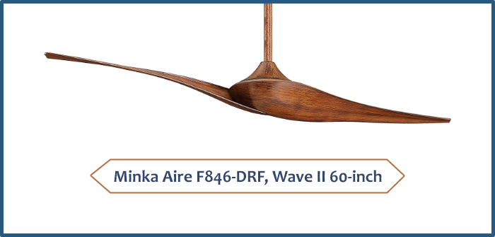 Minka Aire F846-DRF, Wave II 60-inch